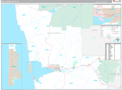 Grays Harbor County, WA Digital Map Premium Style